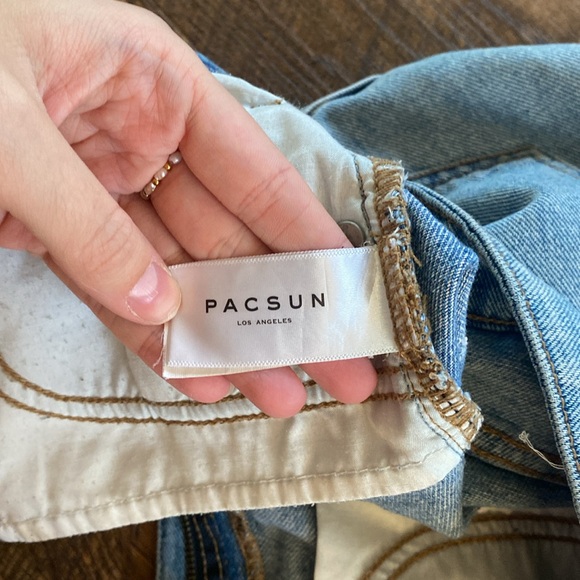 pacsun denim shorts, size 4/ small, high waisted - Picture 4 of 4
